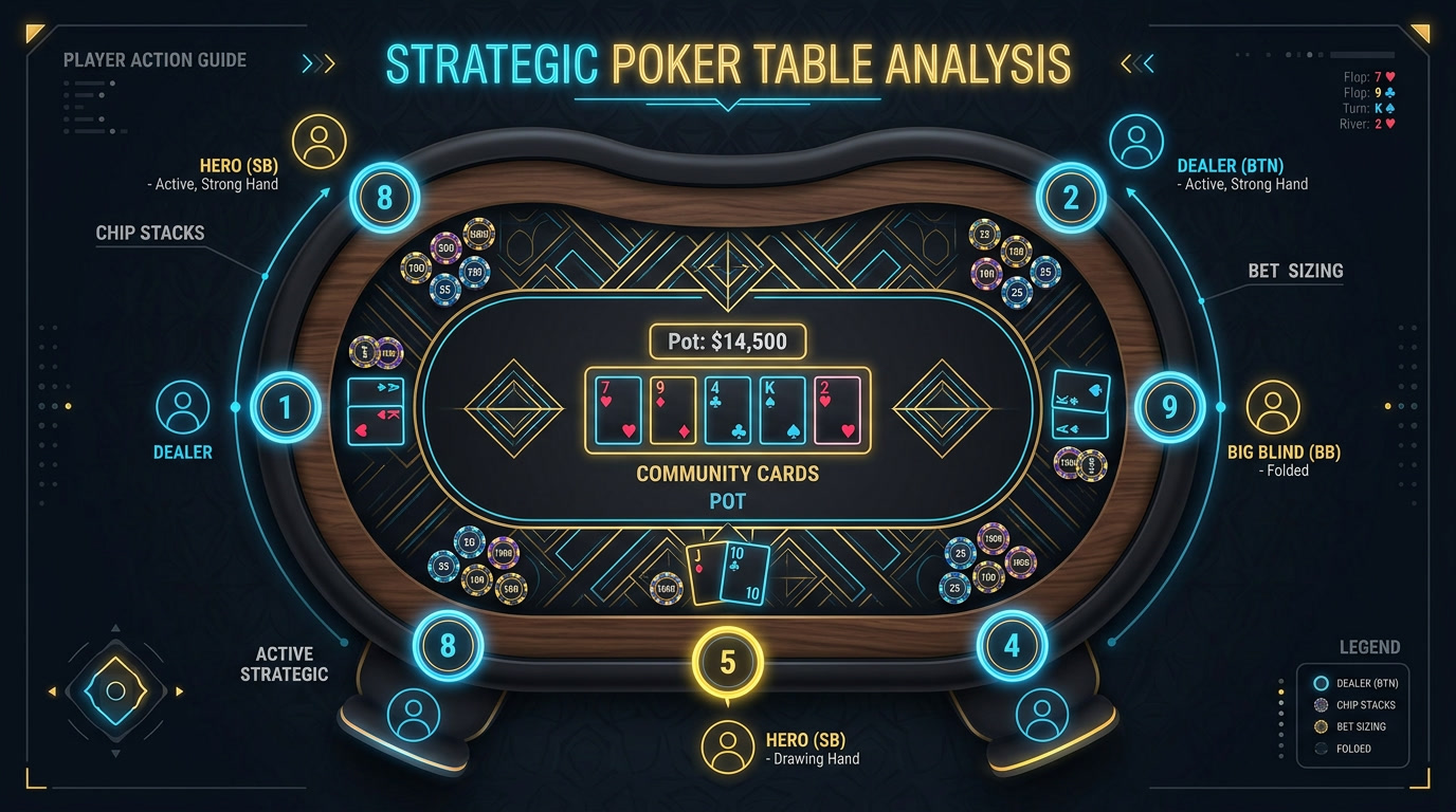 Pentingnya Memahami Posisi Meja (Button, Blind, Under the Gun) di Poker
